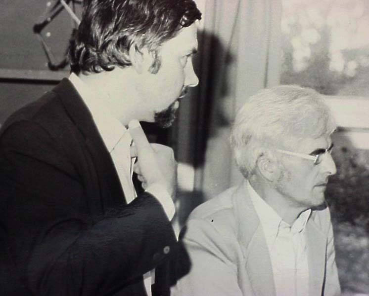 LSAA Founder Vinzenz Sedlak (L) with Frei Otto at the LSRU in 1980